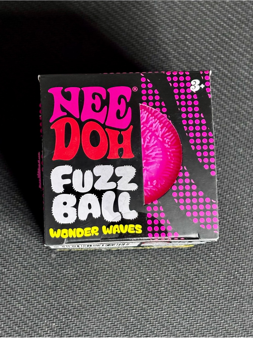 NEEDOH Fuzz Ball Wonder Waves - Bright Pink Sensory Toy